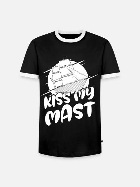 Seglen Segelboot Segler - Männer Kontrast-T-Shirt - Schwarz/Weiß