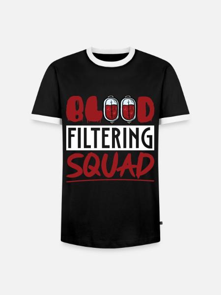 Dialyse Nephrologie Dialysetechniker Geschenk - Männer Kontrast-T-Shirt - Schwarz/Weiß