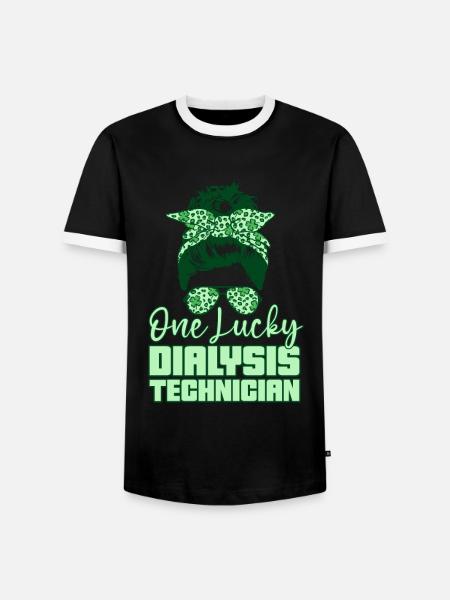 Dialysetechniker Nephrologie Dialyse Geschenk - Männer Kontrast-T-Shirt - Schwarz/Weiß