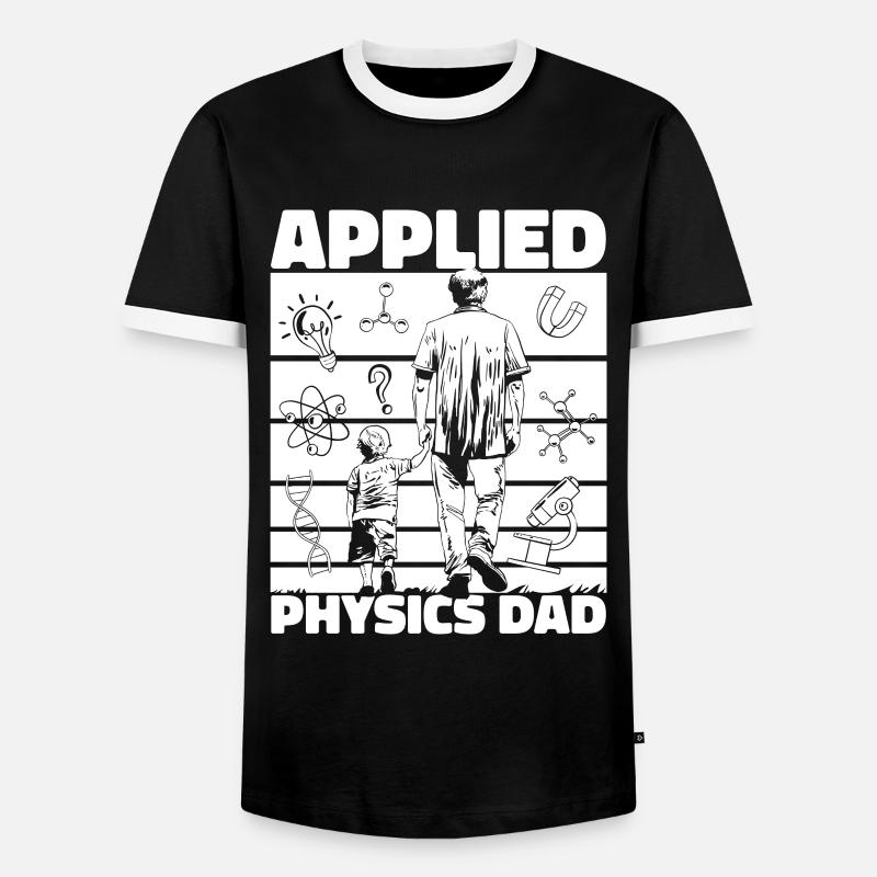 Physics Physicist - Men's Ringer Shirt - black/white