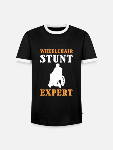 Amputierter Amputation Regierung fehlendes-Bein - Männer Kontrast-T-Shirt - Schwarz/Weiß