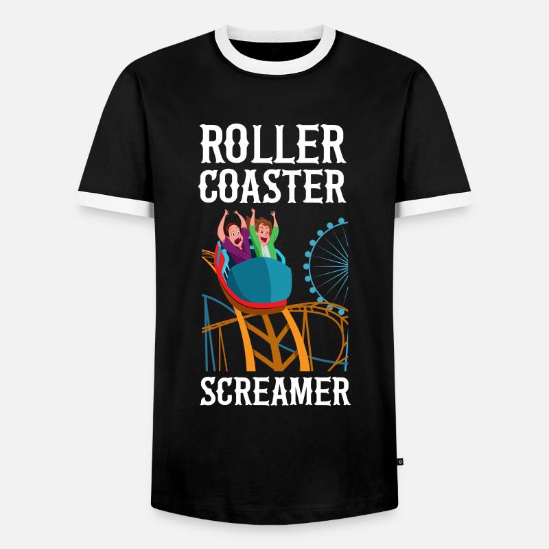 Roller Coaster Roller Coaster - Men's Ringer Shirt - black/white