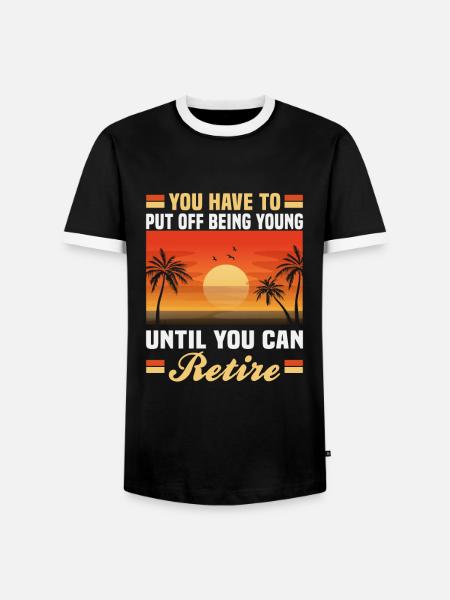 Pensionierung Geschenkidee Rentner Arbeitskollege - Männer Kontrast-T-Shirt - Schwarz/Weiß
