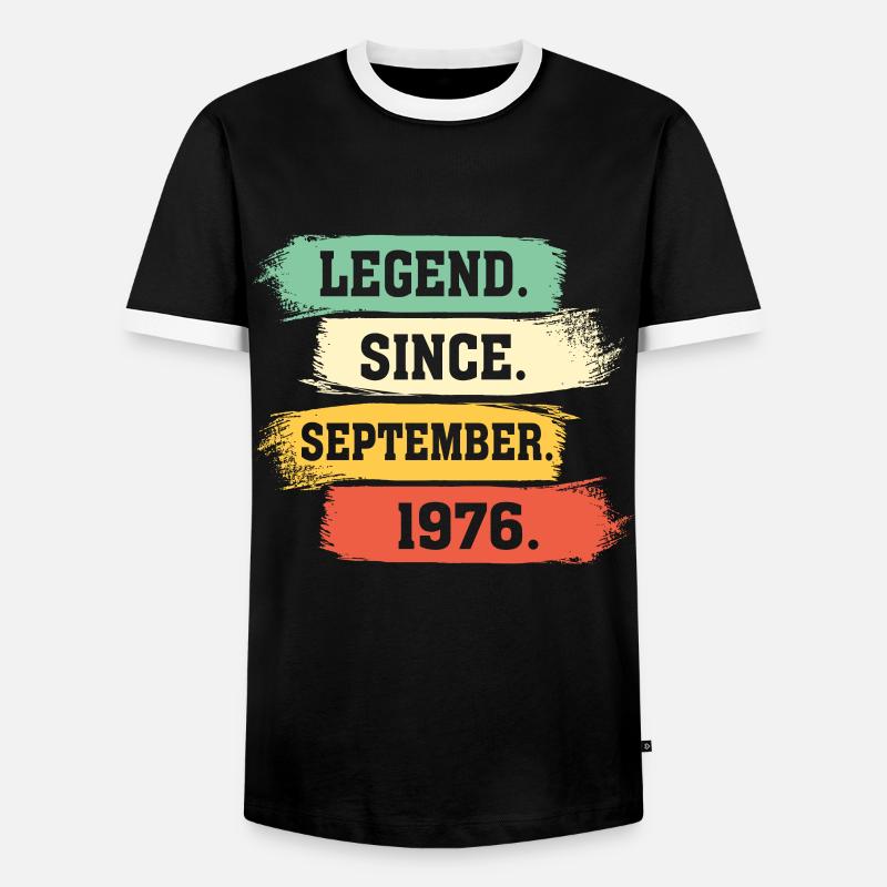 Legend since September 1976 - Men's Ringer Shirt - black/white
