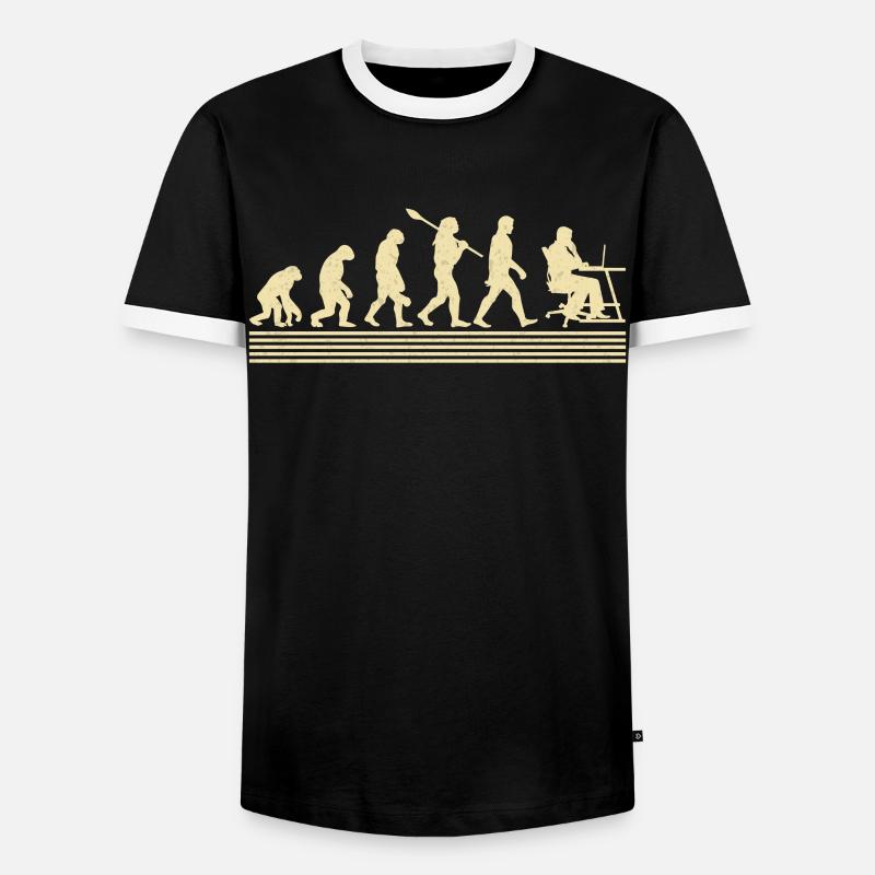Administrator Development - Men's Ringer Shirt - black/white