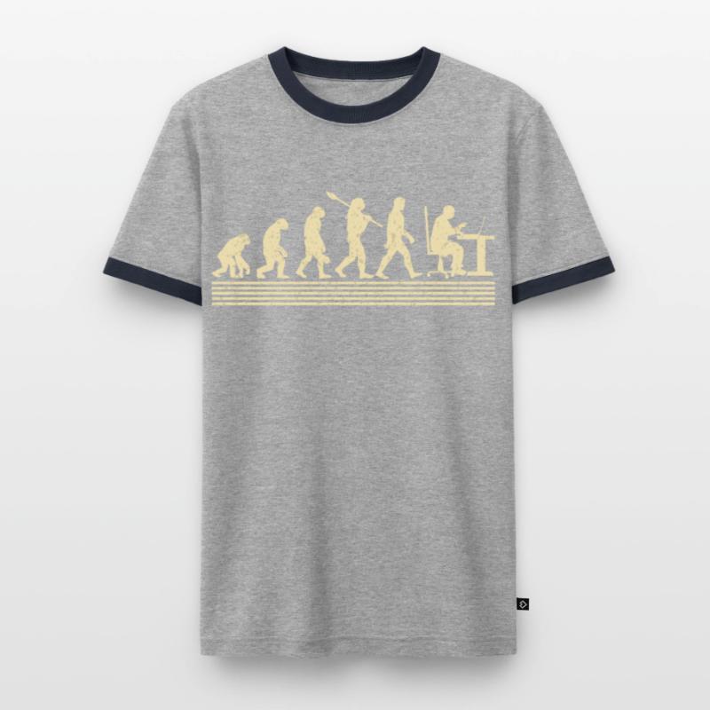 Évolution du programmeur informatique T-shirt contrasté Homme