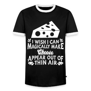 Fromage - T-shirt contrasté Homme - noir/blanc - Devant - AI Model Female 172 light (172cm) & AI Model Male 178 light (178cm)