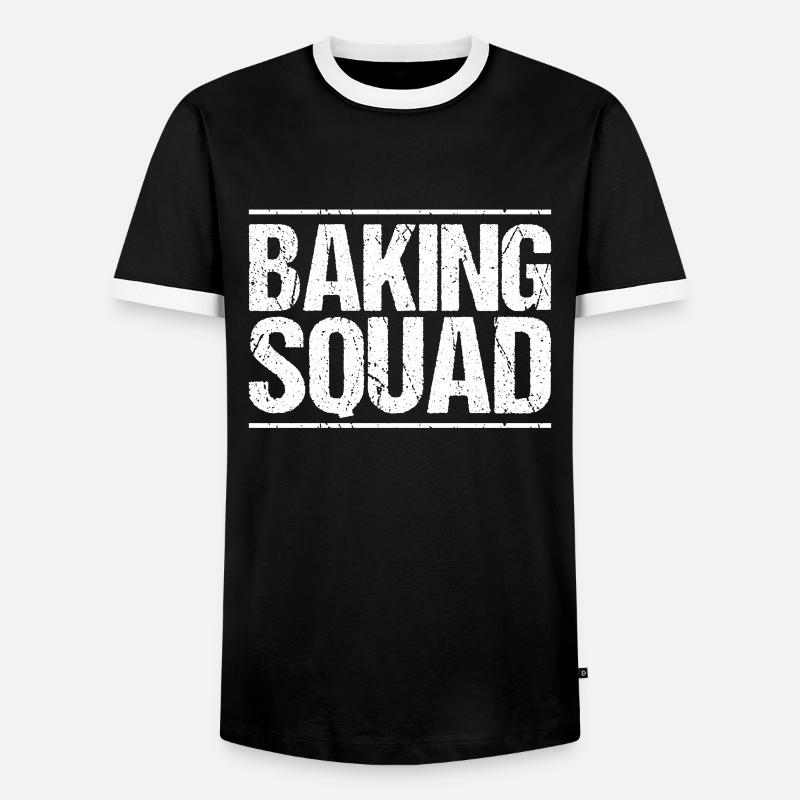 Baker Baking Baker Bakery Baking - Men's Ringer Shirt - black/white