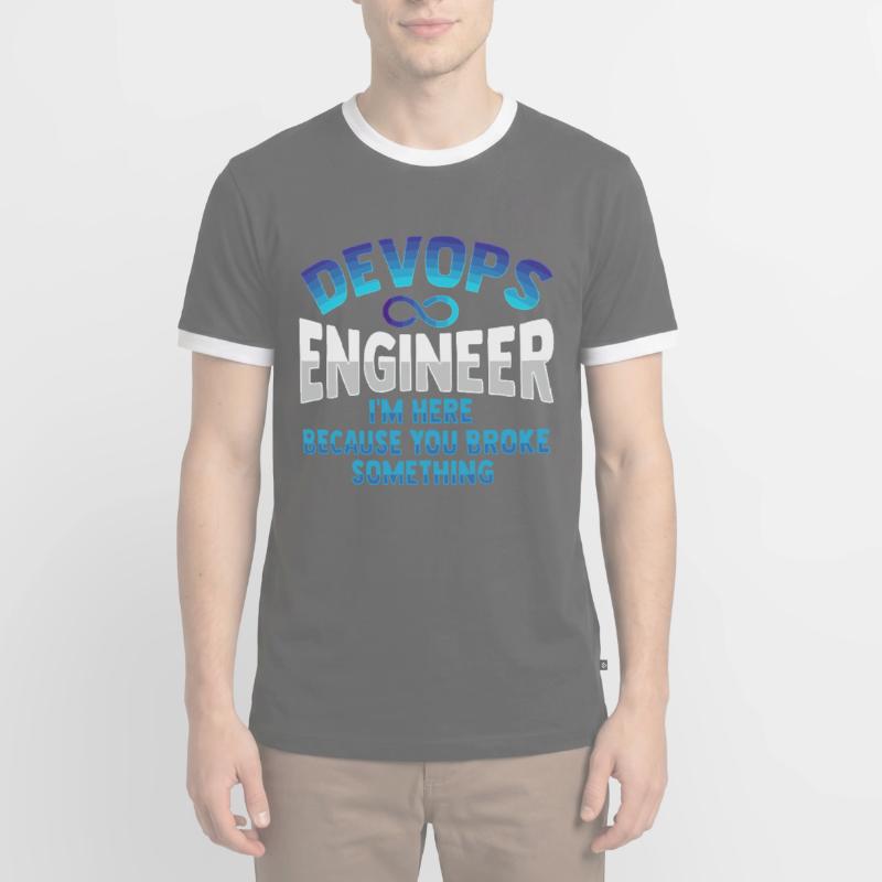 Sys-Admin Developer Devops Engineer Men's Ringer Shirt