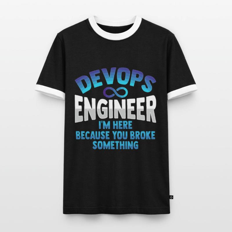 Sys-Admin Developer Devops Engineer Men's Ringer Shirt