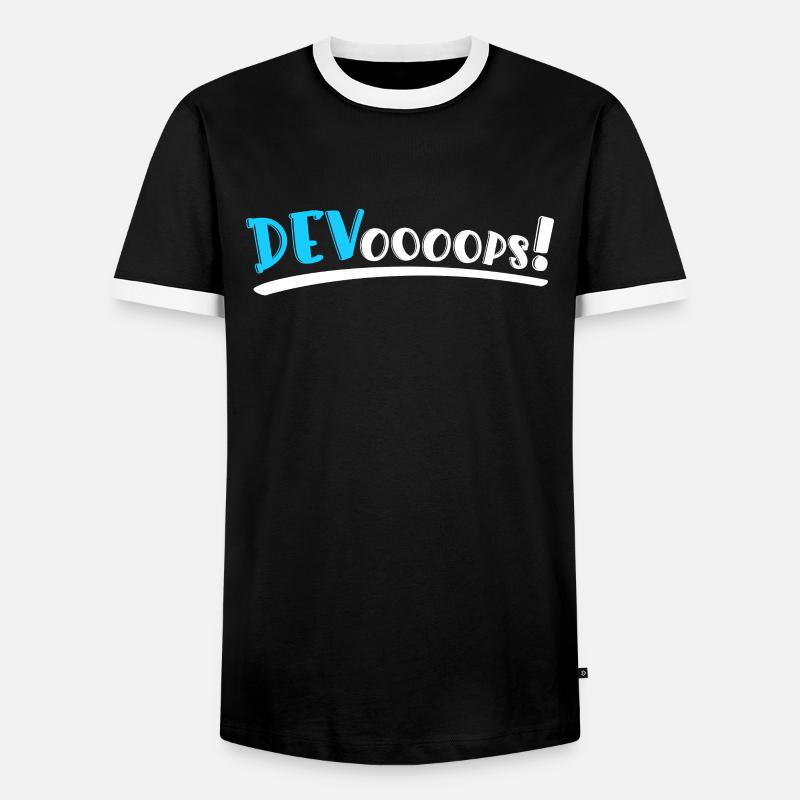 Sys-Admin Developer Devops Engineer - Men's Ringer Shirt - black/white