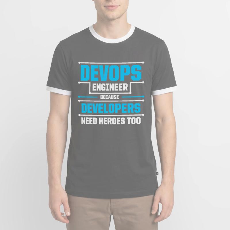 Sys-Admin Developer Devops Engineer Men's Ringer Shirt