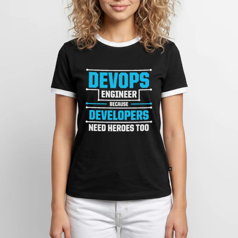 Sys-Admin Developer Devops Engineer Men's Ringer Shirt