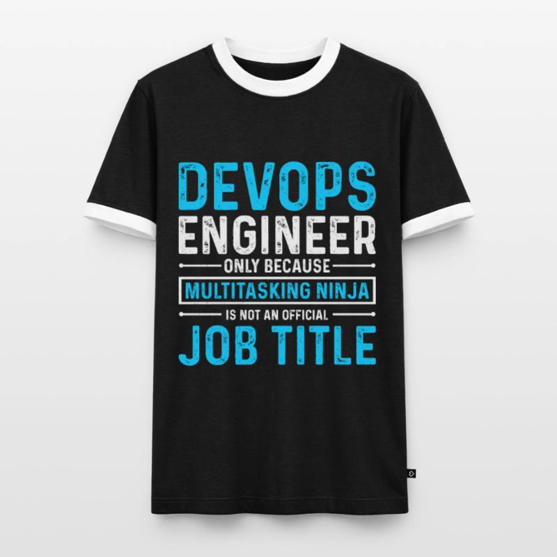 Sys-Admin Developer Devops Engineer Men's Ringer Shirt