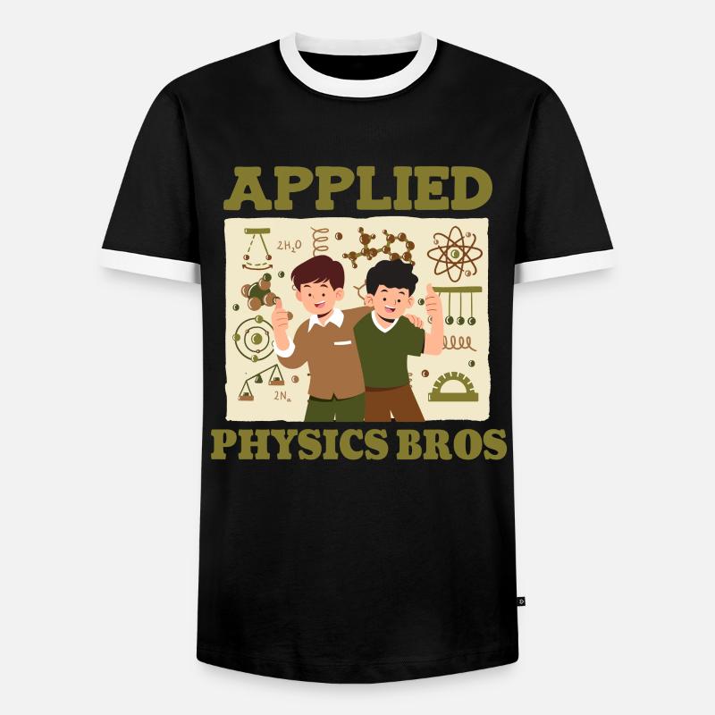 Physics Physicist - Men's Ringer Shirt - black/white