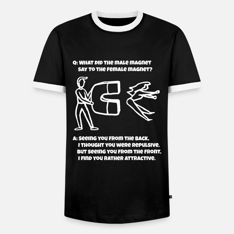 Physics Physicist - Men's Ringer Shirt - black/white