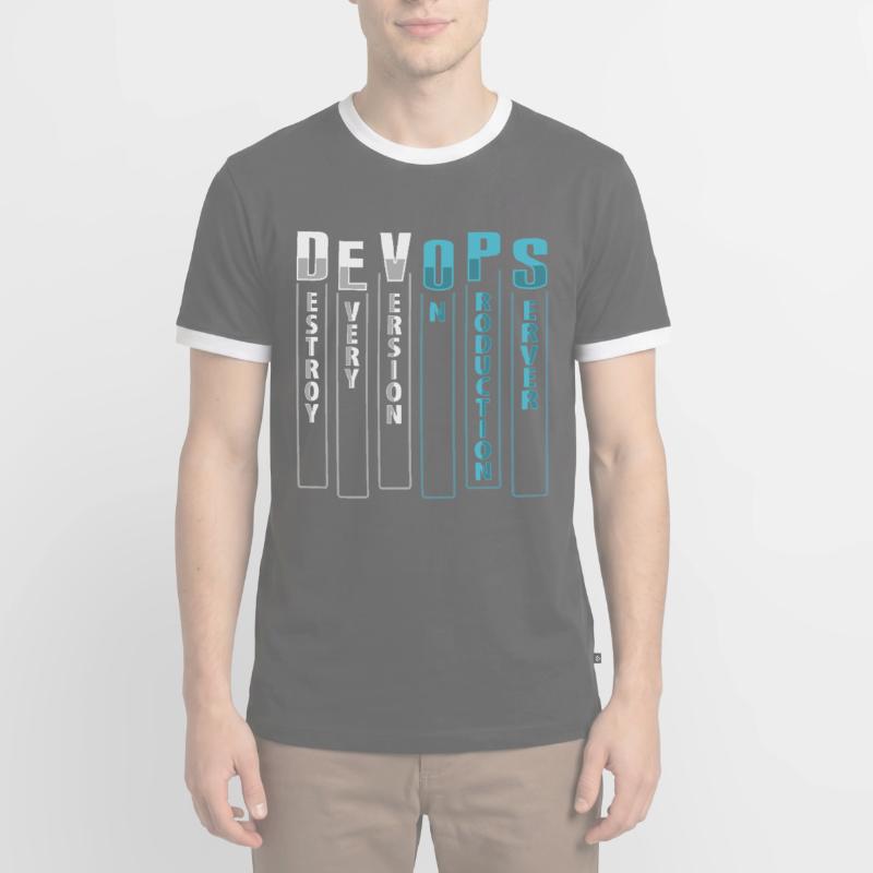 Devops Sys-Admin Developer Men's Ringer Shirt