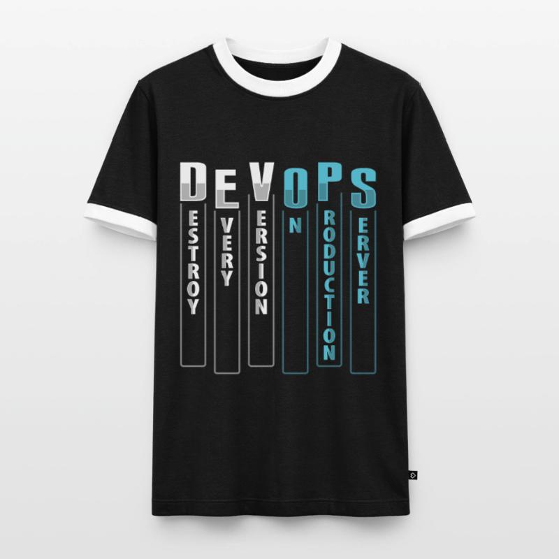 Devops Sys-Admin Developer Men's Ringer Shirt