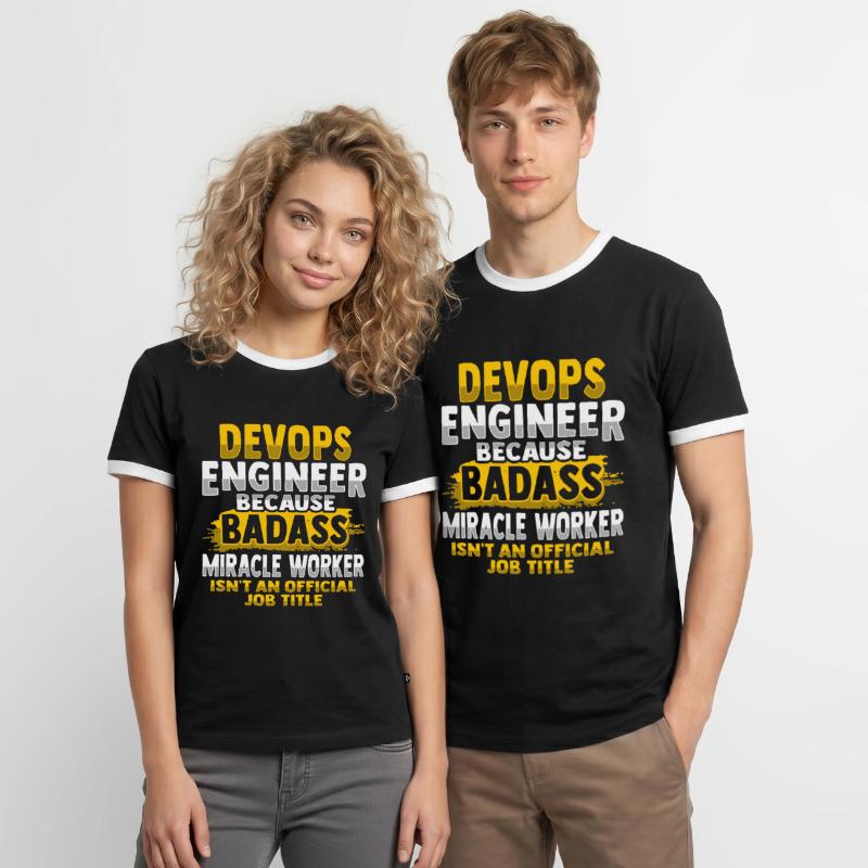 Devops Sys-Admin Developer Men's Ringer Shirt