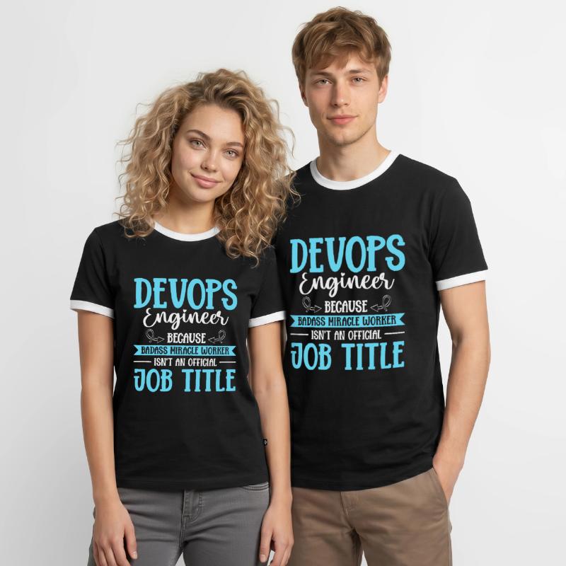 Devops Sys-Admin Developer Men's Ringer Shirt