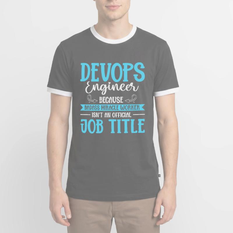 Devops Sys-Admin Developer Men's Ringer Shirt