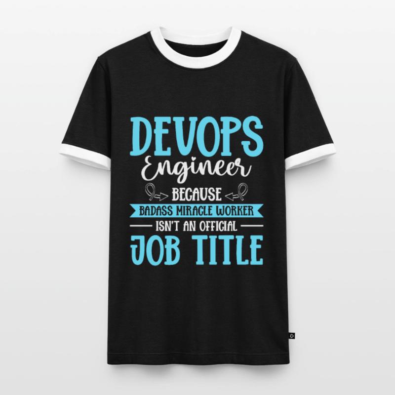 Devops Sys-Admin Developer Men's Ringer Shirt