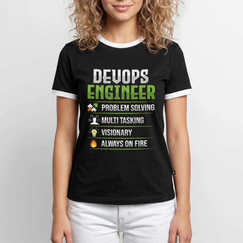 Devops Sys-Admin Developer Men's Ringer Shirt