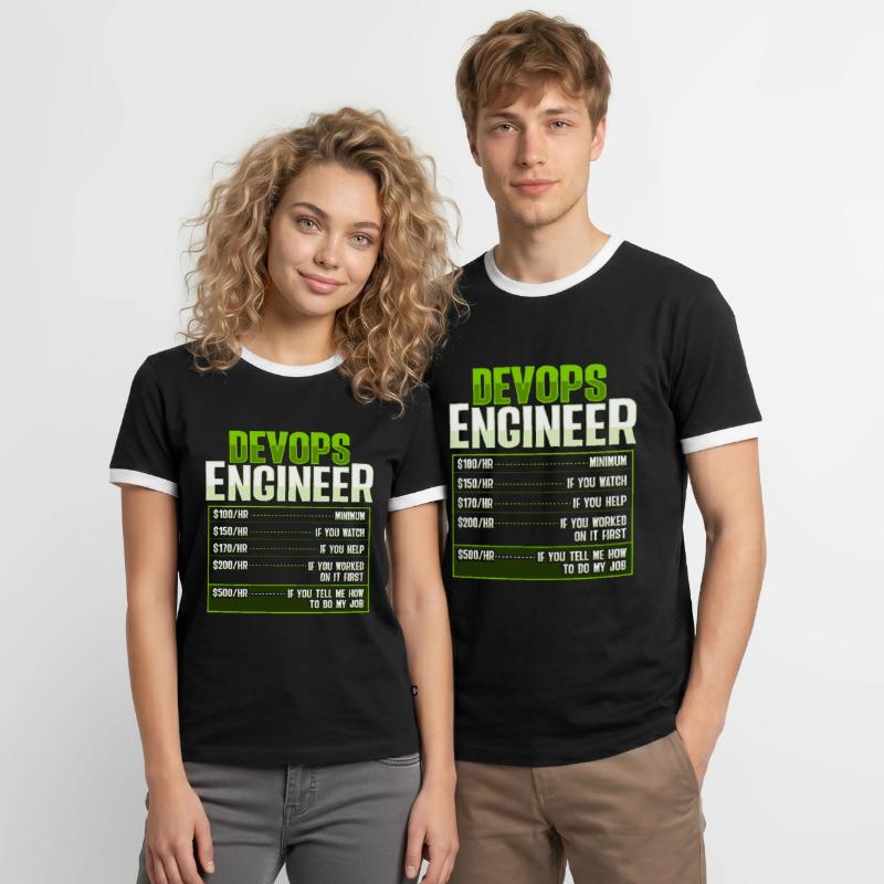 Devops Sys-Admin Developer Men's Ringer Shirt