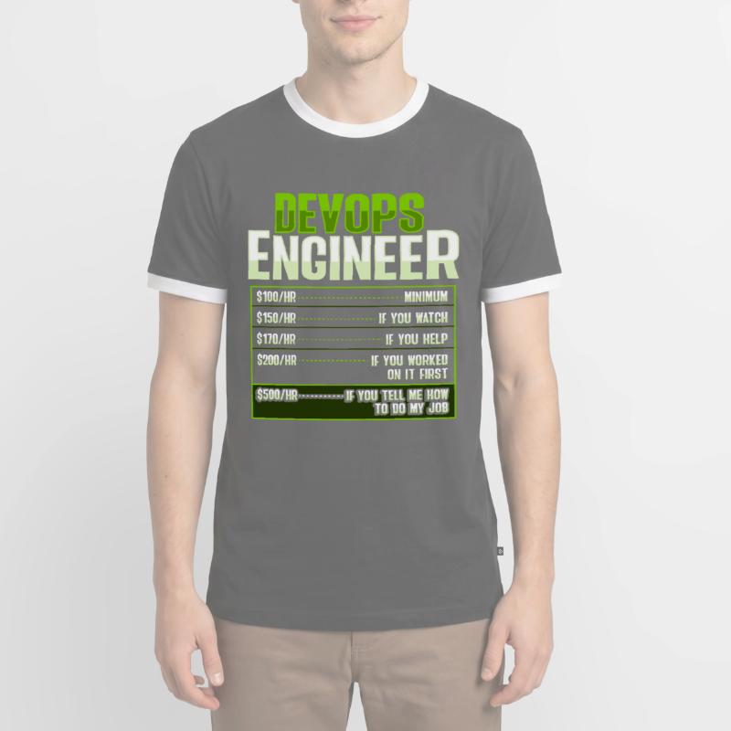Devops Sys-Admin Developer Men's Ringer Shirt
