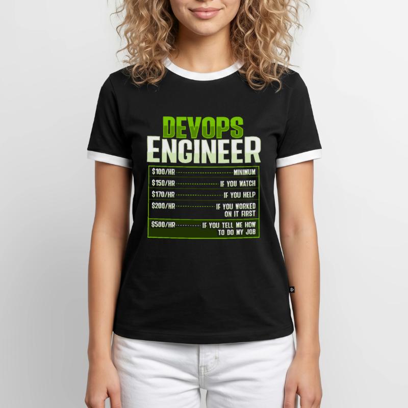 Devops Sys-Admin Developer Men's Ringer Shirt