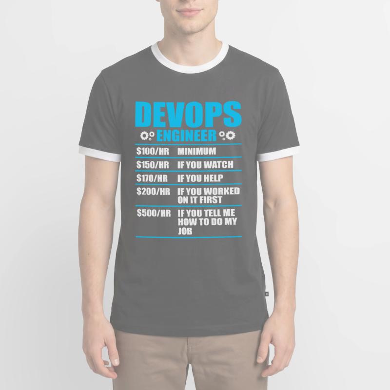 Devops Sys-Admin Developer Men's Ringer Shirt