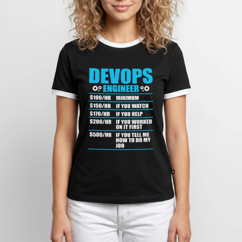Devops Sys-Admin Developer Men's Ringer Shirt