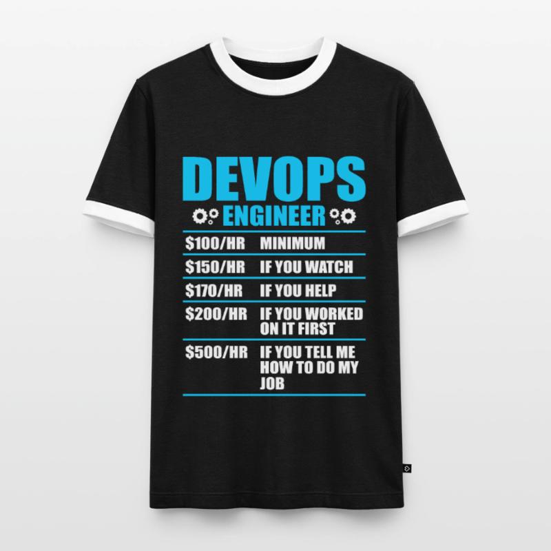 Devops Sys-Admin Developer Men's Ringer Shirt