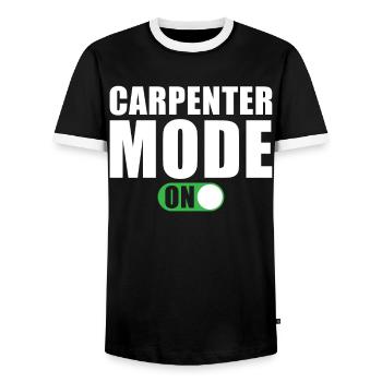Carpenter Mode A Carpenter Carpenter Carpenter - Men's Ringer Shirt - black/white - Front - AI Model Female 172 light (172cm) & AI Model Male 178 light (178cm)