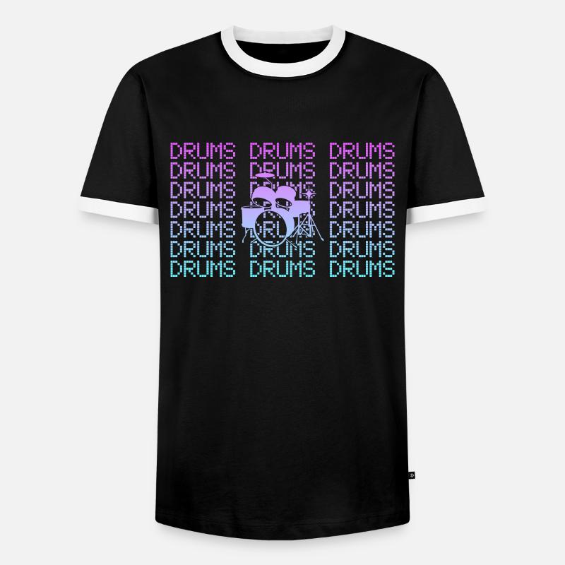 Percussion - Men's Ringer Shirt - black/white