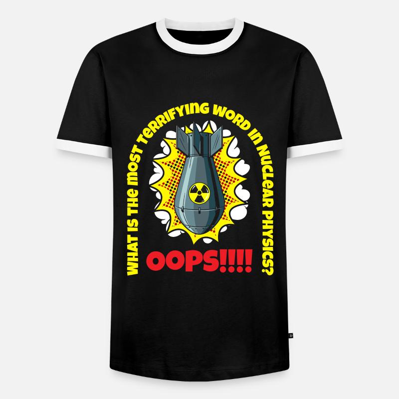 Physics Physicist - Men's Ringer Shirt - black/white