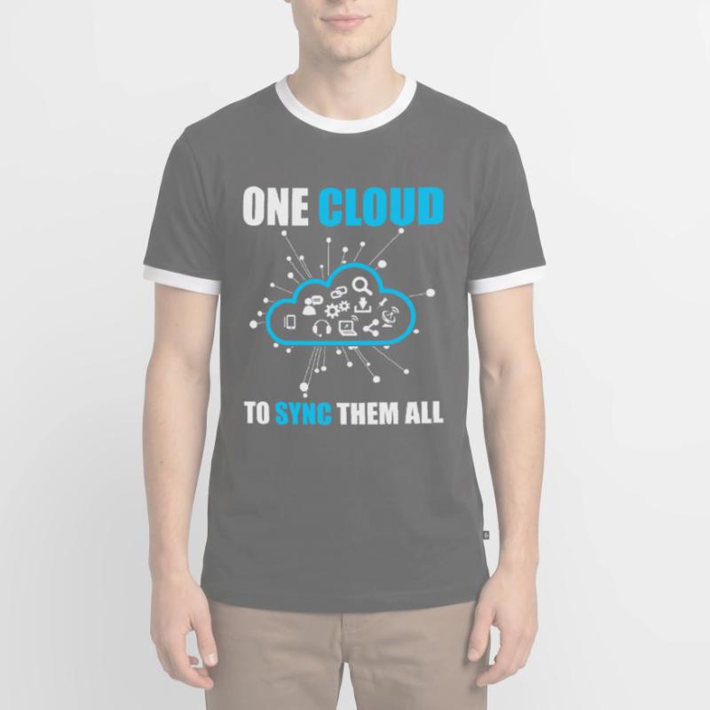 Cloud Administrator Cloud Devops Men's Ringer Shirt