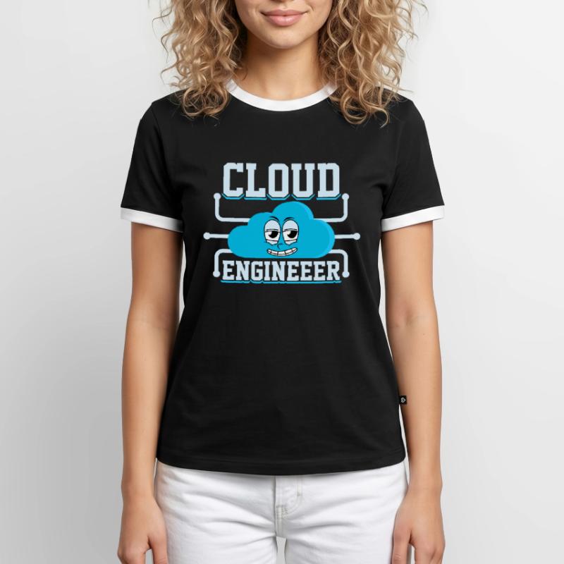Cloud Administrator Cloud Devops Men's Ringer Shirt