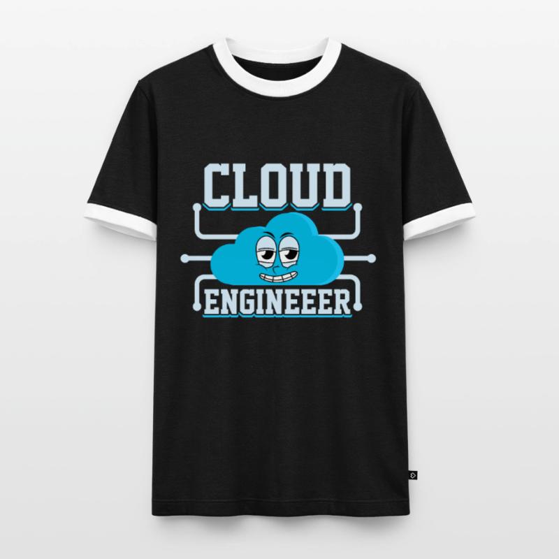 Cloud Administrator Cloud Devops Men's Ringer Shirt