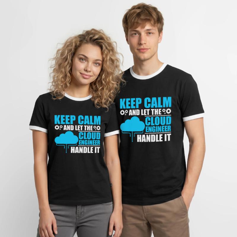 Cloud Administrator Cloud Devops Men's Ringer Shirt