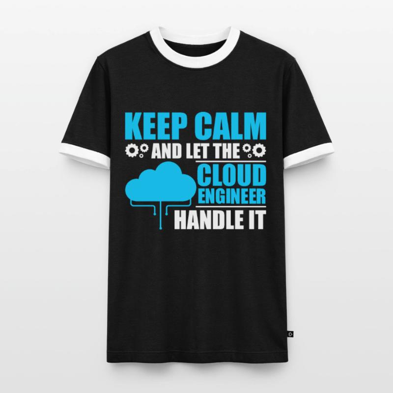 Cloud Administrator Cloud Devops Men's Ringer Shirt