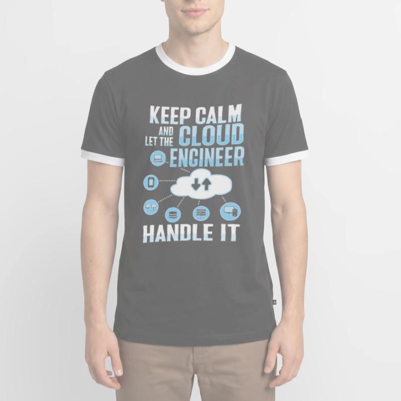 Cloud Administrator Cloud Devops Men's Ringer Shirt