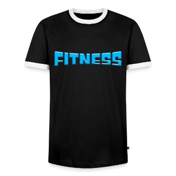 Aptitude - T-shirt contrasté Homme - noir/blanc - Devant - AI Model Female 172 light (172cm) & AI Model Male 178 light (178cm)