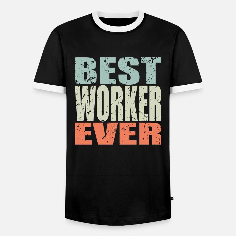 Best Arbeiter ever Arbeiter Geschenk - Männer Kontrast-T-Shirt - Schwarz/Weiß