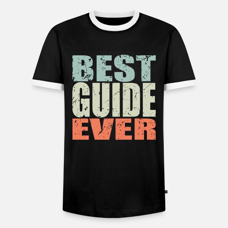 Best Guide ever Guide Gift - Men's Ringer Shirt - black/white
