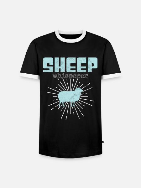 Sheep Whisperer - Men's Ringer Shirt - black/white