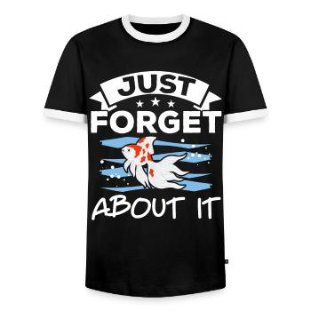 Just forget about aquarist fish farming G - Men's Ringer Shirt - black/white - Front - AI Model Female 172 light (172cm) & AI Model Male 178 light (178cm)