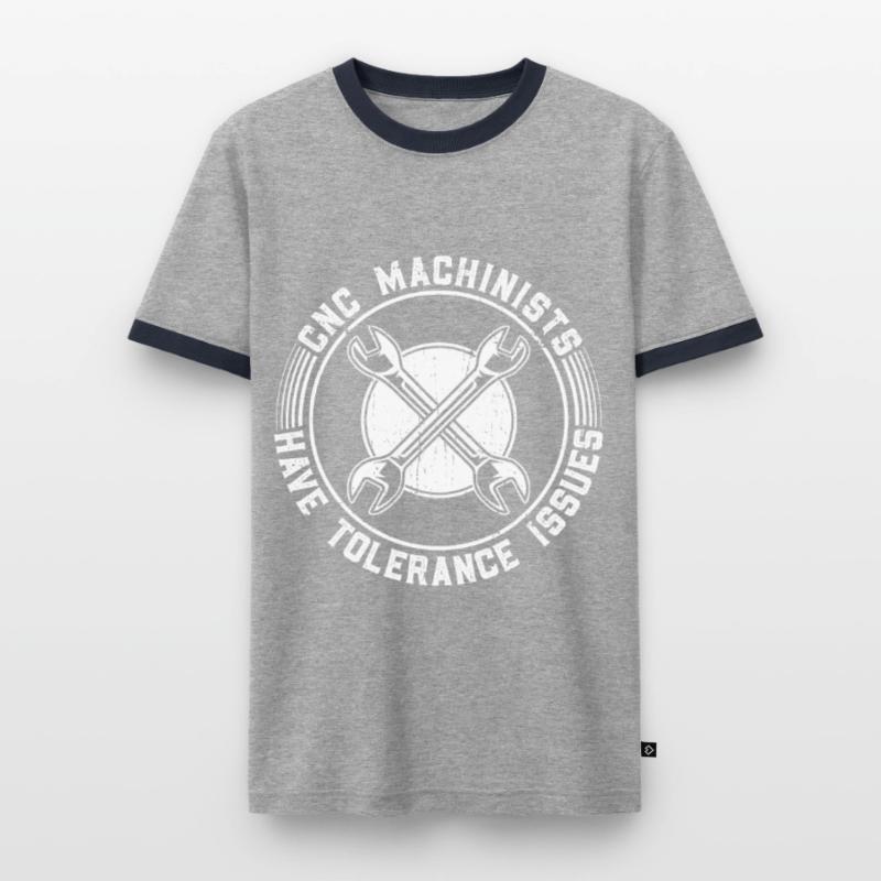 Cutting machine operator CNC machine operator Men's Ringer Shirt