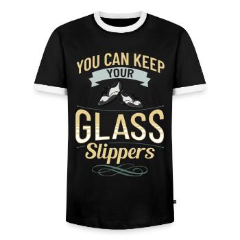 Stepptanz Anfänger Schuhe Musik lernen Tänzer - Männer Kontrast-T-Shirt - Schwarz/Weiß - Vorne - AI Model Female 172 light (172cm) & AI Model Male 178 light (178cm)