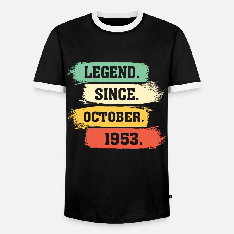 Legend since October 1953 - Men's Ringer Shirt - black/white